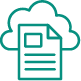 Document icon with cloud behind